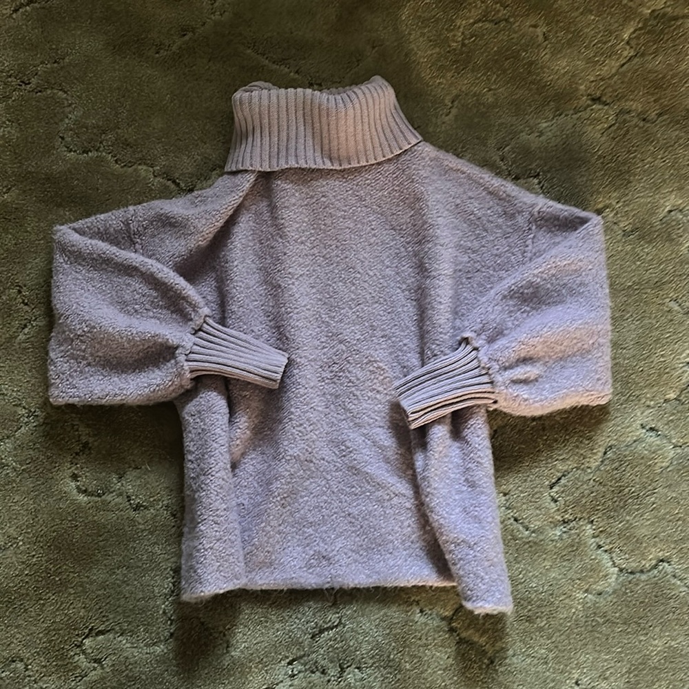 Purple free people oversized sweater